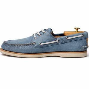FRYE AND CO. Blue suede Leather Sully Boat Shoes (9.5)